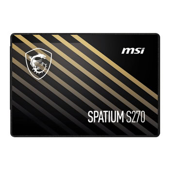 Памет SSD 480GB, MSI SPATIUM S270, SATA 6Gb/s, 2.5"(6.35cm), скорост на четене до 500MB/s, скорост на запис до 450MB/s | JAR Computers MSI SPATIUM S270 SATA 2.5 480GB S78-440E350-P83