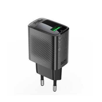 Зарядно устройство Acefast A90, от контакт към USB A(ж), 18W, черно | JAR Computers зарядно устройство acefast a90