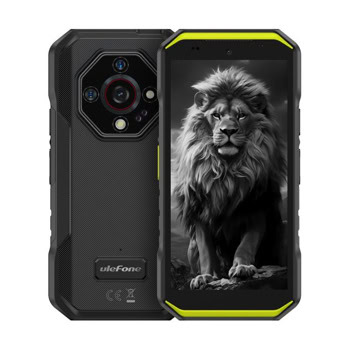 Смартфон Ulefone Armor X32 (черно-зелен), поддържа 2 SIM карти, 5.65" (14.35 cm) HD+ 90Hz дисплей, осемядрен MediaTek Helio G91 2 GHz, 6GB RAM, 128GB Flash памет (+microSD слот), 48 + 20 + 2 & 16 Mpix камери, Android | JAR Computers Ulefone Armor X32 Vivid Green