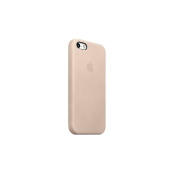 Кожен протектор за Apple iPhone 5S, бежов
