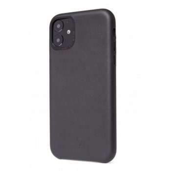 Decoded Leather Backcover, black - iPhone 11