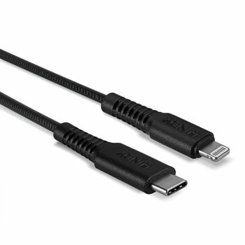 кабел lindy от usb-c м към lightning м 31287