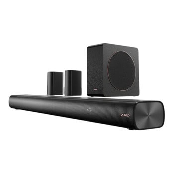 Soundbar система Fenda HT-500DA, 5.1, Bluetooth, Optical, Coaxial, AUX, HDMI, USB, Dolby Atmos, 190W RMS (80W + 4x20W + 2x15W) | JAR Computers Fenda HT-500DA