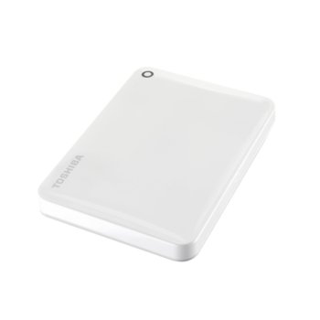Твърд диск 1TB Toshiba Canvio Connect II, бял, външен, 2.5" (6.35 cm), USB3.0 | JAR Computers Toshiba Canvio Connect II 1TB White