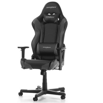 Геймърски стол DXRacer Racing OH/RZ0/NW, черен/сив | JAR Computers DXRacer RACING OH/RW001/NG
