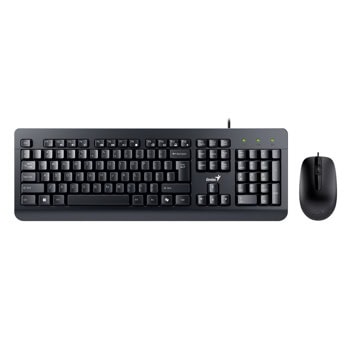 Комплект клавиатура и мишка Genius KM-160-BLK