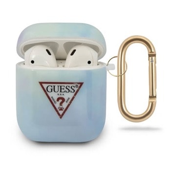Защитен калъф Guess Tie & Dye Collection No.2 за Apple Airpods / Apple Airpods 2, син | JAR Computers Guess Tie & Dye Collection No.2 GUACA2TPUMCGC02