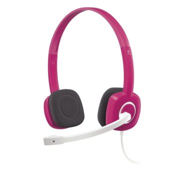 Logitech Stereo Headset H150 Cranberry