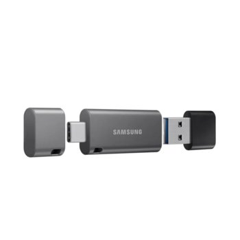 Памет 128GB USB Flash Drive, Samsung MUF-128DB/APC, USB 3.1 Gen 1 Type A + USB Type C, сива | JAR Computers Samsung MUF-128DB/APC