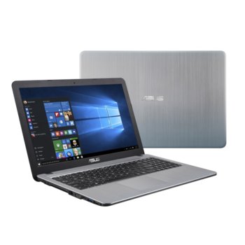 Лаптоп Asus X541SC-XX005D (сребрист), четириядрен Braswell Intel Pentium Processor N3710 1.60/2.56 GHz, 15.6" (39.62 cm) HD Glare Display & GF 810M 1GB, (HDMI), 4GB, 1TB HDD, 1x USB 3.1 Type C, Free DOS, 2.00kg | JAR Computers Asus X541SC-XX005D 90NB0CI3-M01670