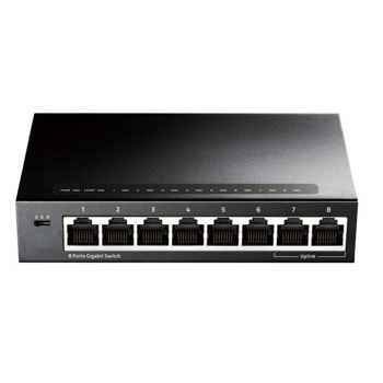 Суич Cudy GS108, 8 порта, 1000Mbps, 8x 10/100/1000 Mbps | JAR Computers Суич Cudy GS108