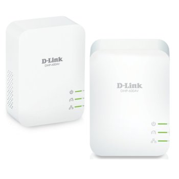 Powerline адаптер D-Link DHP-601AV Starter Kit, 1000 Mbps, 1x 1000Mbps порт, 2 устройства | JAR Computers D-Link DHP-601AV Starter Kit