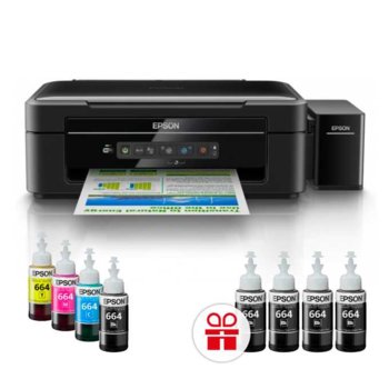 Epson WiFi MFP C11CF44401 + 4 бр. черни мастила