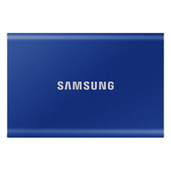 Памет SSD 500GB Samsung T7 Blue (MU-PC500H), USB-C 3.2, 2.5"(6.35 cm), скорост на четене 1050 MB/s, скорост на запис 1000 MB/s | JAR Computers Samsung MU-PC500H T7 500GB Blue
