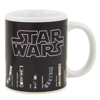 Чаша Paladone Star Wars - Lightsaber Heat Change Mug DV, 300ml, черно-бяла | JAR Computers Paladone Star Wars - Lightsaber Mug PP3699SWV3