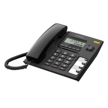Стационарен телефон Alcatel Temporis 56, дисплей, функция "свободни ръце", бутон "mute", черен | JAR Computers Alcatel Temporis 56 Black