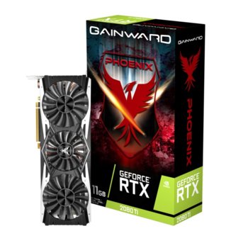 Видео карта Nvidia GeForce RTX 2080 Ti, 11GB, Gainward Phoenix, PCI-E, GDDR6, 352 bit, DisplayPort, HDMI, USB Type-C | JAR Computers Видеокарта Gainward Phoenix RTX 2080 Ti 11GB