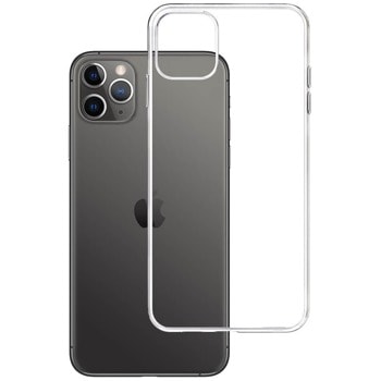 Калъф за Apple iPhone 11 Pro Max, термополиуретанов, 3МК Clear Case, прозрачен image