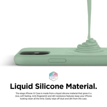Elago Soft Silicone iPhone 11 green ES11SC61-PGR