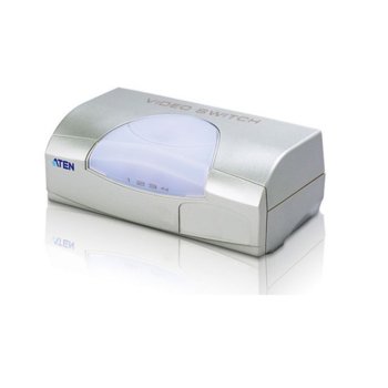 KVM суич ATEN VS491, от 4x HDB-15(VGA)(ж) към 1x HDB-15(VGA)(ж), резолюция до 1920x1440, 1 устройство | JAR Computers ATEN VS491 KVM Switch