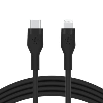 Кабел Belkin Boost Charge (CAA009bt1MBK), от USB C(м) към Lightning(м), 1m, черен | JAR Computers Belkin Boost Charge CAA009bt1MBK