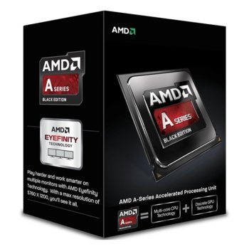AMD A10-7870K, четири-ядрен (3.9/4.1GHz, 4MB Cache L2, FM2+) BOX Black Edition | JAR Computers AMD A10-7870K AD787KXDJCSBX