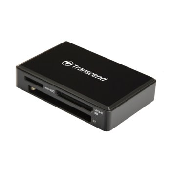 Четец за карта Transcend RDF9K2, USB 3.1 Gen 1/Micro USB, SD/microSD/CompactFlash, черен | JAR Computers Transcend RDF9K2