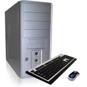 Настолен компютър PC Easy E3021AAXDR75A4096, AMD Phenom X3 8450 2.1GHz, 4GB RAM, 750GB HDD, DVDRW, VGA GeForce 9600GT 512MB 256bit DDR3, SB5.1, Lan1000, OpticalMouse & KBD, 2г. гаранция | JAR Computers PC Easy E3021AAXDR75A4096