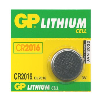 Батерия литиева GP CR2016, 3V, 1бр.