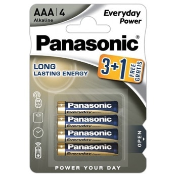 Батерии алкални Panasonic Everyday Power LR03/4BP