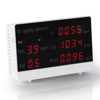 Детектор за качество на въздуха HAMA 186425, Измерва CO2, HCHO, TVOC image