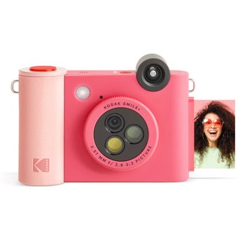 Фотоапарат Kodak Kodak Smile Plus Fuchsia, снимки с размер 2x3" на хартия ZINK, MicroSD, червен | JAR Computers Kodak Smile Plus Fuchsia RODSMPCAMFS
