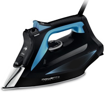 Парна ютия Rowenta DW5310D1, 35 г/мин непрекъсната пара, 180 г/мин парен удар, 1000ml вместимост на резервоара, 2700W, черна/синя | JAR Computers Rowenta DW5310D1