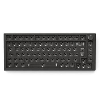 База за клавиатура Glorious - GMMK Pro Black Slate ISO Layout (GLO-GMMK-P75-RGB-ISO-B), гейминг, RGB подсветка, съвместима с повечето суичове, черна, USB | JAR Computers Glorious GLO-GMMK-P75-RGB-ISO-B