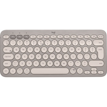 Клавиатура Logitech K380, безжична, сива (Sand), Bluetooth image