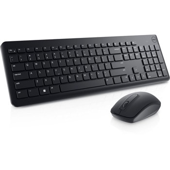 Комплект клавиатура и мишка Dell KM3322W, безжични, черни, Bulgarian (QWERTY), USB image