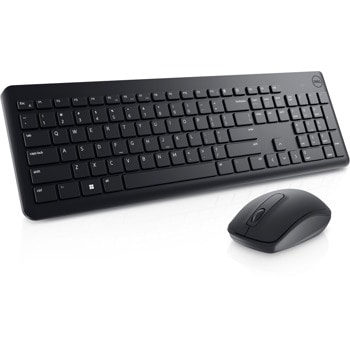 Комплект клавиатура и мишка Dell KM3322W, безжични, черни, Bulgarian (QWERTY), USB | JAR Computers Dell 580-AKGF