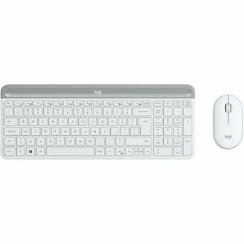 Комплект клавиатура и мишка Logitech Slim Combo MK470, безжични, безшумни, USB, бели | JAR Computers Logitech Combo MK470