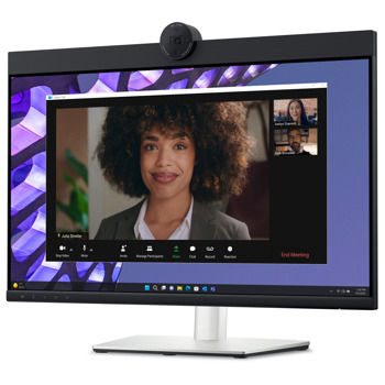 Монитор Dell P2424HEB, 24" (60.96cm) IPS панел, Full HD, 5ms, 250cd/m2, DP, HDMI, USB-C, вградена камера FHD (60 fps) | JAR Computers Dell P2424HEB