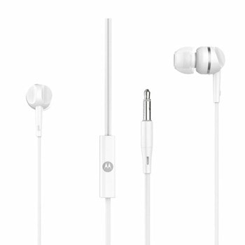 Слушалки Motorola PACE 105, микрофон, тип "тапи", 3.5 mm jack, бели | JAR Computers Motorola PACE 105 White