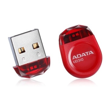 Памет 32GB USB Flash Drive, A-Data AUD310 (AUD310-32G-RRD), USB 2.0, червена | JAR Computers A-Data AUD310-32G-RRD