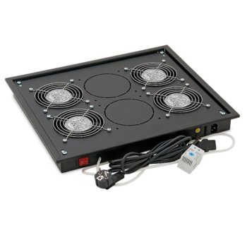 Вентилаторен блок Triton RAB-CH-X04-X3 за свободностоящи шкафове, 4 вентилатора, 60W, термостат, черен | JAR Computers Triton RAB-CH-X04-X3