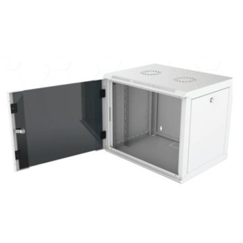 Комуникационен шкаф Security Professionals MR.WTC07U60MN.02, 19", 7U, 565 x 600 x 355, стенен монтаж, товароносимост 80кг, отваряеми странични панели, стъклена врата, сив | JAR Computers Security Professionals MR.WTC07U60MN.02