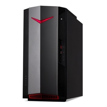 Настолен компютър Acer Nitro N50-610 (DG.E2FEX.00A), шестядрен Rocket Lake Intel Core i5-11400F 2.6/4.4 GHz, NVIDIA GeForce GTX1660 Super 6GB, 8GB DDR4, 512GB SSD, 1x USB 3.2 Gen 2 Type-C, No OS | JAR Computers Acer Nitro N50-610 DG.E2FEX.00A