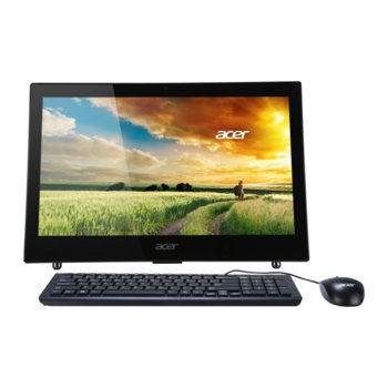Настолен компютър 18.5" (47 cm) Acer Aspire Z1-601 (DQ.SY7EX.001), HD LED Display, дву-ядрен Intel Celeron N2830 2.16/2.41Ghz, 4GB DDR3 RAM, 500GB HDD, клавиатура & мишка, Windows 8.1, 2г. гаранция | JAR Computers 18.5 Acer Aspire Z1-601 DQ.SY7EX.001