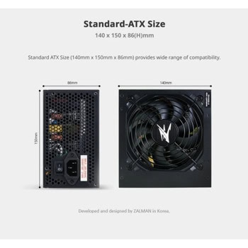 Zalman захранване PSU MegaMax 800W 80+ ZM800-TXII