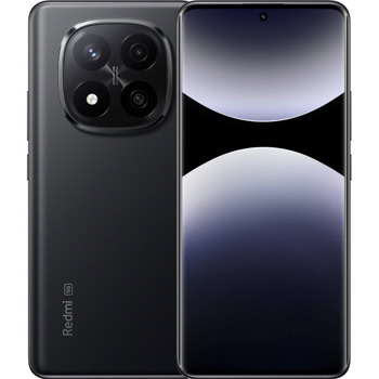 Смартфон Xiaomi Redmi Note 14 Pro+ 5G (черен), поддържа 2 SIM карти, 6.67" (16.94cm) AMOLED 120Hz дисплей, осемядрен Snapdragon 7s Gen 3 2.5GHz, 12GB RAM, 512GB Flash памет, 200 + 8 + 2 + 20 Mpix камера, Android, 210g | JAR Computers Xiaomi Redmi Note 14 Pro+ 5G 12/512 Midnight Black