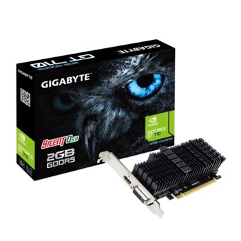 Видео карта Nvidia GF GT 710, 2GB, Gigabyte, PCI-E 2.0, GDDR5, 64 bit, HDMI, DVI | JAR Computers Gigabyte GeForce GT 710 2GB GV-N710D5SL-2GL