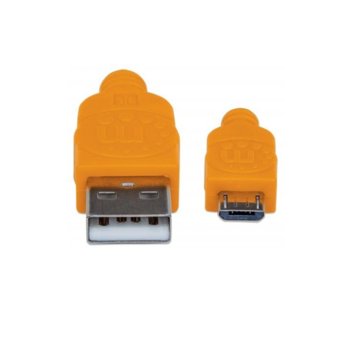 Manhattan USB A(м) към USB Micro B(м) 1.8m 352727
