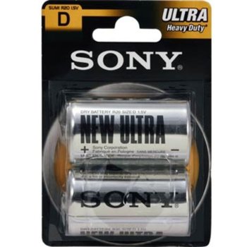 Sony SUM1NUB2A Zinc, R20 ZnCl 2pcs blister